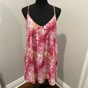 Leopard Dress- Pink Lily
